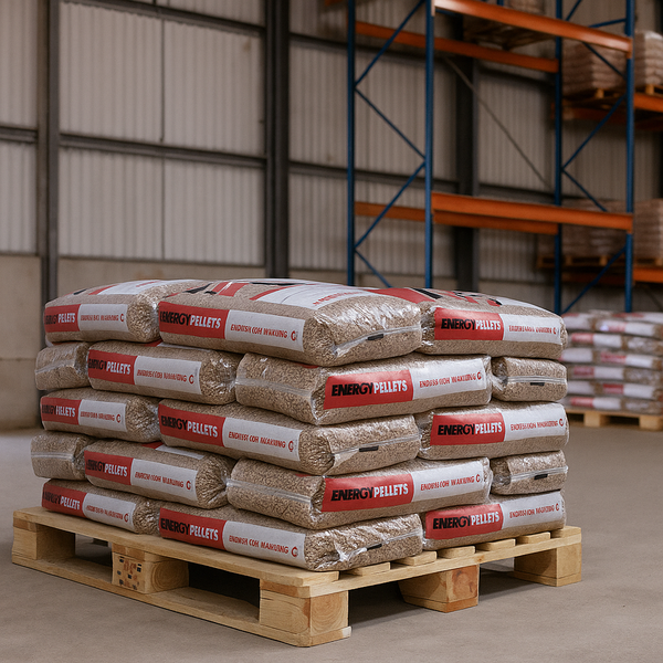 Energy Pellets Excellent ENplus A1 A-kwaliteit Houtpellets - 495kg Halve Pallet (33x15kg)