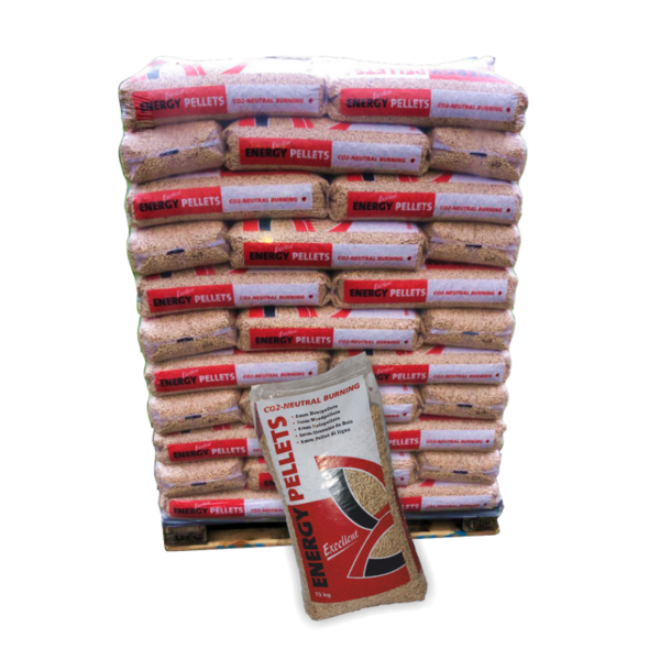 Energy Pellets Excellent ENplus A1 A-kwaliteit Houtpellets - 990kg Hele Pallet (66x15kg)