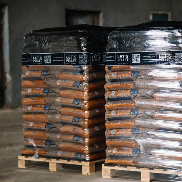 Let's Pellet ENplus A1 A-kwaliteit Houtpellets - 975kg Hele Pallet (65x15kg)