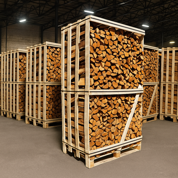 Elzenhout Haardhout 25cm - Grote Pallet 1,8m³ Ovengedroogd
