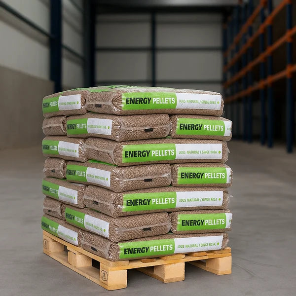 Energy Pellets Premium DINplus A-kwaliteit Houtpellets - 495kg Halve Pallet (33x15kg)